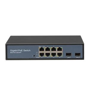 China 10/100/1000M Fiber Optic POE Switch 8 Port Fiber To Ethernet Converter Switch factory