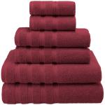 Child-Proof Luxury Dobby Border 6 Pieces 100% Cotton Towel Set for Bathroom