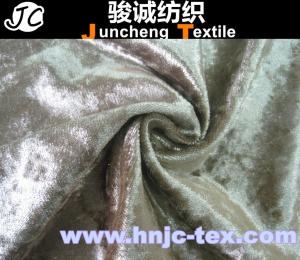 China Burnish Surface Ice Bloom Velvet Fabric for Curtain and Upholstery to Mid East / Dubai factory