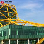Galvanized Steel Structure Construction 1000 Tons For Showroom Office