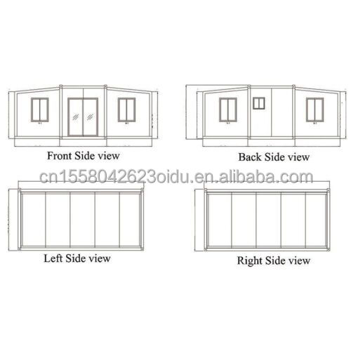 Foldable Prefab Container Homes with Modern Design Style and Aluminum Alloy Windows