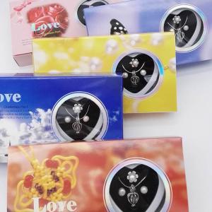 China Promotion Gifts Love Pearl 3PCS included Chain Necklace with one Drop Pendant , Ring , Earrings factory