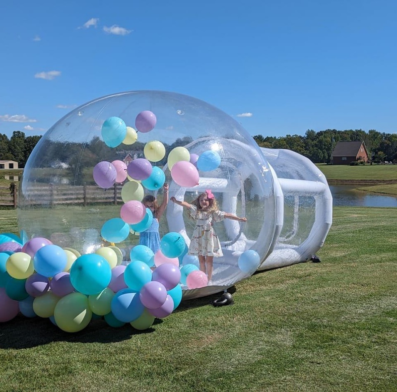 Large Chin Ball Pool Commercial Inflatable Bubble House for Kid Age Range 8 to 13 Years