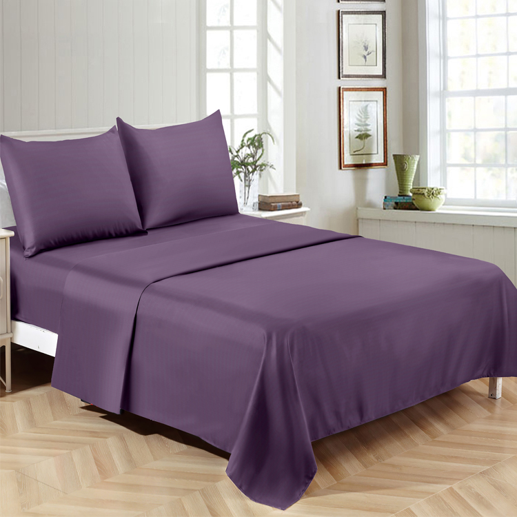Polyester Filling Supple Bed Sheet Set for Twin Queen King Size Bedding Collections
