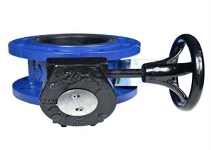 China Ductile Iron Material 1.6mpa Butterfly Valve Flange Type Line Epdm Seat Water factory
