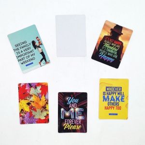 DIY Personalized Double-Sided Printable Sublimation Plastic Business Card Blanks