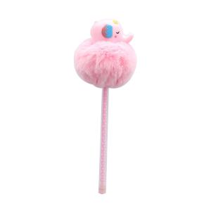 China Plastic Pink Fluffy Pastel Plush Pen 0.5mm Nib Ultralight Durable factory