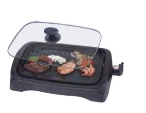 China Black Portable BBQ 1250W Infrared Smokeless Grill Easy Cleaning factory