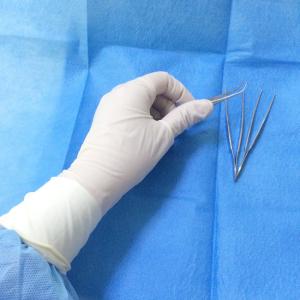 China Long Latex Surgical Rubber Gloves , Sterile Medical Gloves For Lab Testing factory