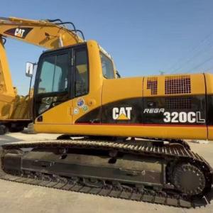 China Used CAT 320C L Excavator Travel Speed 5.5km/h 6.4L Displacement factory
