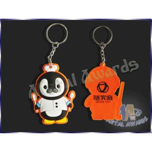 Professional Creative Custom Plastic Medallions For PVC Keychain Making