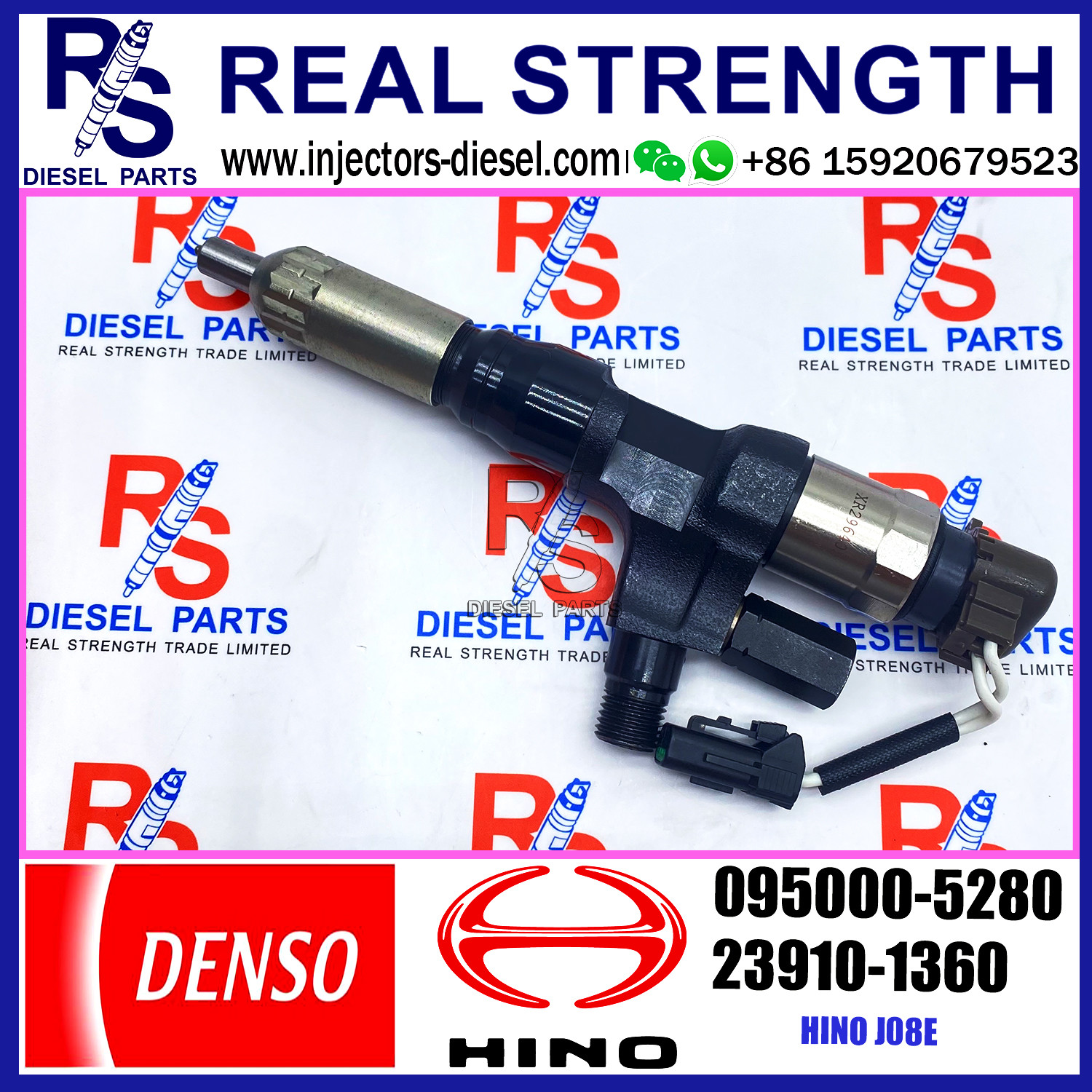 Engine Diesel Fuel Injector 095000-5280 For HINO Truck J08E 23910-1360 23670-E0291 23670-E0290