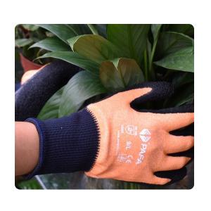 China Flower Shop Firm Grip Protective Gardening Latex Gloves With Different Color factory