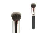 Synthetic Bronzer Makeup Brush Sliver Ferrule Grey And Black Hair