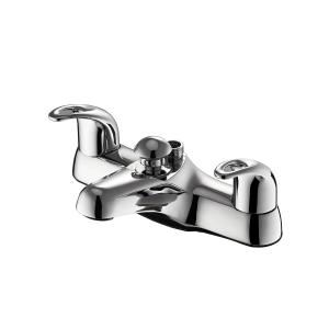 China Modern Round Monobloc Dual Handle Bathroom Faucet corrosion proof factory