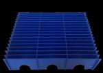 Blue Corrugated Plastic Compartments For Spare Parts Turn Over