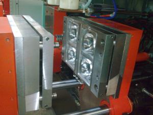 China 10ml-2L PVC Jar Plastic Bottle Blow Molding Machine MP55D-2PVC Auto Lubrication factory
