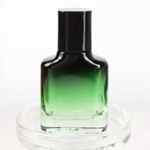 China Perfume Bottle Gradient Color Perfume Bottle Glass Spray With Cover factory