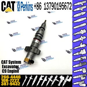 China Construction Machinery Parts High Performance Common Rail Diesel C9 Injector 266-4446 For Cat Excavator Fuel Engine factory