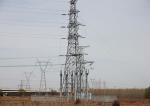 Galvanized Electricity Pylons , Transmission Steel Tower for Power Overhead Line