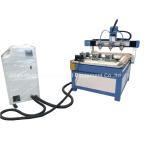 3 Heads 3 Rotary Axis Wood Metal Stone CNC Engraving Cutting Machine