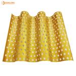 Durable Washable Aluminum Wall Panels , Perforated Corrugated Metal Ceiling