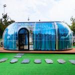 Full Transparent 360 Degree Dining Bubble Tent 27.7m2 Geodesic Dome House