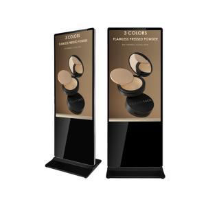 China Original Commercial Display Screen 49 Inch 178 Degree Wide Viewing Angle Split-Screen LCD Floor Stand Hotel Digital Signage Kiosk factory
