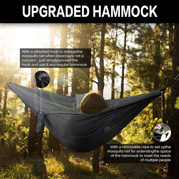 Lightweight Living Room Camping Hammock with Mosquito Net and Portable Folding Design