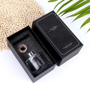 Custom rectangular heaven and earth lid gift box copper cardboard fragrance