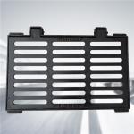 Garden Cast Iron Metal Gully Grid Anti Skidding Trench Drain Grating Black
