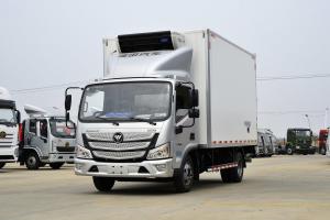 China 158HP 4X2 Single Row Seats Six Gears 4.08m Double Doors White Cargo Box Foton BJ5048 Refrigerated Truck factory