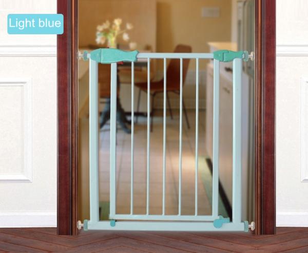 Green Kids Safety Door Gates Steel baby security gate for Stairs