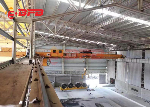 Battery Power Aluminum Coil Transfer Car 25 Ton Mounted On Rails For Aluminum Mill
