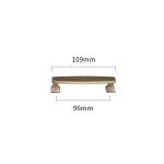 160mm 192mm Two Hole Brass Kitchen Door Handles Gold Brass Cabinet Handles