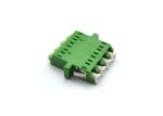 Telecom Network LC Fiber Connector , Quad Single Mode Flange Coupling Adaptor