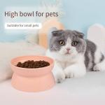 Elevated Raised Cat Bowl Double Bowl Neck Guard Drinking Water Feeding Plastic