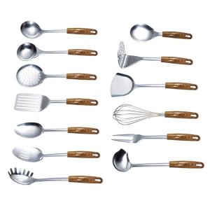 China Household Items Sustainable Stainless Steel Cooking Utensils Set for Home Cooking factory