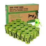 Dog Cat Poop Bag Pet Waste Printed 100% Biodegradable Poo Bags with Dispenser