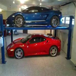 China TP430 Hydraulic Cylinder 4 Post Parking Lift 3000kg Lifting Capacity For Home Garage factory