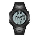 Interchangeable Bezel Silicone Sports Watch , Backlight Lcd Digital Watch