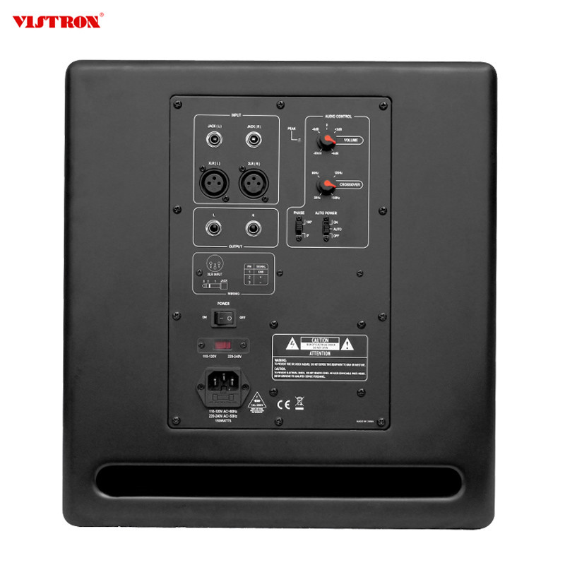 10 Inch Audio Home Theater Powered Subwoofer Compact Deep Bass Response