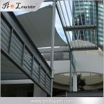 Exterior Aerofoil Aluminum Airfoil Louvers Sun Control Horizontal louver For