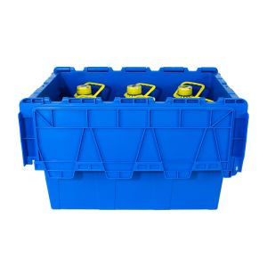 Stackable Storage Tote in 45x45x55cm with Custom Logo and ISO9001 Certification