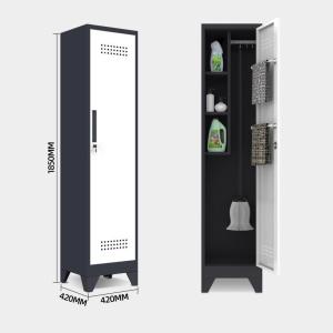 China Powder Coating Cleaning Tools Storage Cabinet 1850mm Height factory