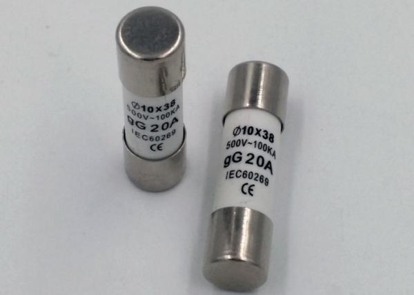 AC 50Hz Din Mount Fuse Holder Porcelain Or Brass For Protecting Electric