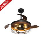 Popular Acrylic Blades LED Energy Saving Invisible Ceiling Fan 1stshine Metal