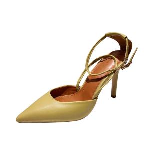 China YTH001 Baotou Women'S Sandals Pointed Toe Fashion Buckle Strap Ladies Stiletto Cross Strap High Heels Brand Women'S Shoe factory