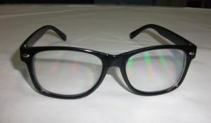 China customized 3d fireworks viewing glasses 0.06mm PVC laser lense factory
