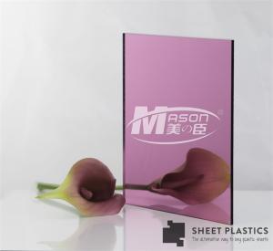 China Flexible Mirror Sheet Roll Rose Gold Mirror Acrylic Sheet 4x8 factory